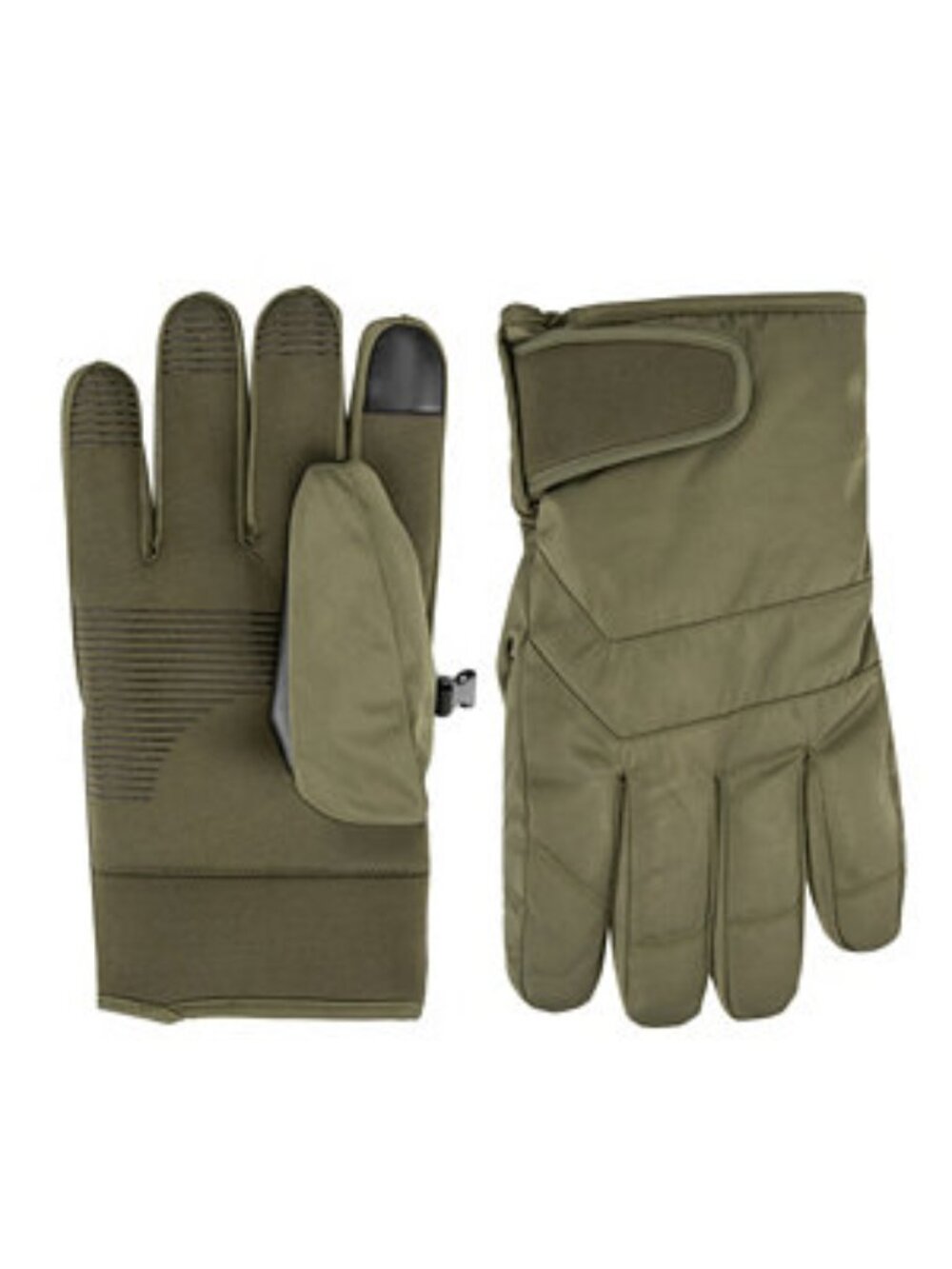 Isotoner Signature Men's SmartDri Sport Twill Gloves-NEW-GREEN -MEDIUM & X LARGE